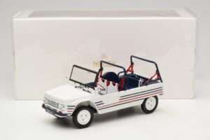 Citroen Mehari Blau Weiss Rot Norev 1:18 181805 Metall – Bild 7 von 7