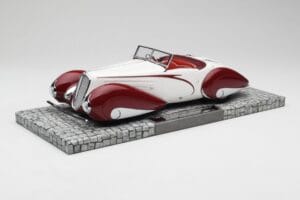 Delahaye Type 135 M Cabriolet Weiss Rot Minichamps 1:18 107116161 Resin