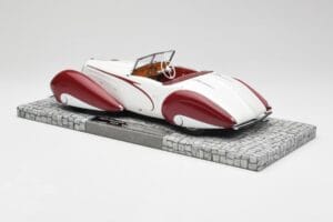 Delahaye Type 135 M Cabriolet Weiss Rot Minichamps 1:18 107116161 Resin – Bild 5 von 6