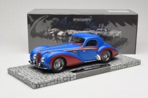 Delahaye Type 145 V12 Coupe Blau Rot Minichamps 1:18 107116121 Resin – Bild 6 von 6