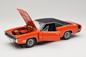Dodge Charger R/T Orange & Schwarz American Muscle 1:18 39314 Metall – Bild 2 von 8