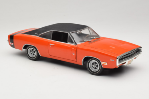 Dodge Charger R/T Orange & Schwarz American Muscle 1:18 39314 Metall – Bild 6 von 8