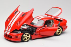 Dodge Viper GTS Rot Bburago 1:18 3075 Metall – Bild 2 von 8