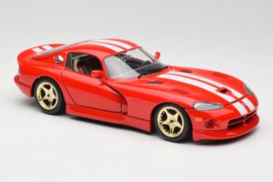 Dodge Viper GTS Rot Bburago 1:18 3075 Metall – Bild 6 von 8