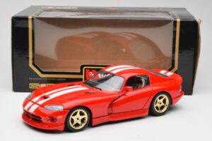 Dodge Viper GTS Rot Bburago 1:18 3075 Metall – Bild 8 von 8