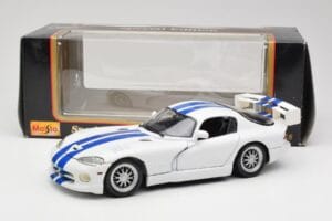 Dodge Viper GTS-R GT2 Weiss 1997 Maisto 1:18 50316 Metall – Bild 8 von 8