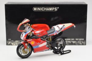 Ducati 998R WSB #1 T. Bayliss Ducati Infostrada 2002 Minichamps 1:12 122021201 Metall – Bild 6 von 6