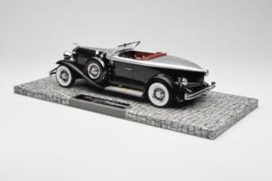 Duesenberg Model J Torpedo Disappearing Top Convertible Coupe Silber Schwarz Minichamps 1:18 107150431 Resin – Bild 5 von 6