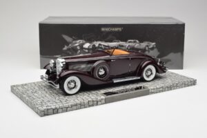 Duesenberg SJN Convertible Coupe Burgund Minichamps 1:18 107150331 Metall – Bild 2 von 6