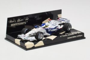 BMW Sauber F1.06 #10 N. Heidfeld Hungarian GP 3rd Place 2006 Minichamps 1:43 400060116 Metall – Bild 2 von 5