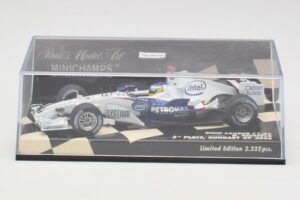 BMW Sauber F1.06 #10 N. Heidfeld Hungarian GP 3rd Place 2006 Minichamps 1:43 400060116 Metall – Bild 5 von 5