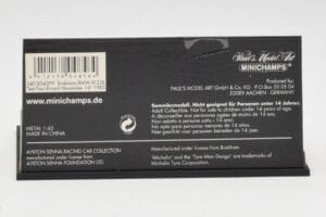 Brabham BMW BT52B A. Senna Test Car Paul Ricard 14 November 1983 Minichamps 1:43 540834399 Metall – Bild 4 von 5