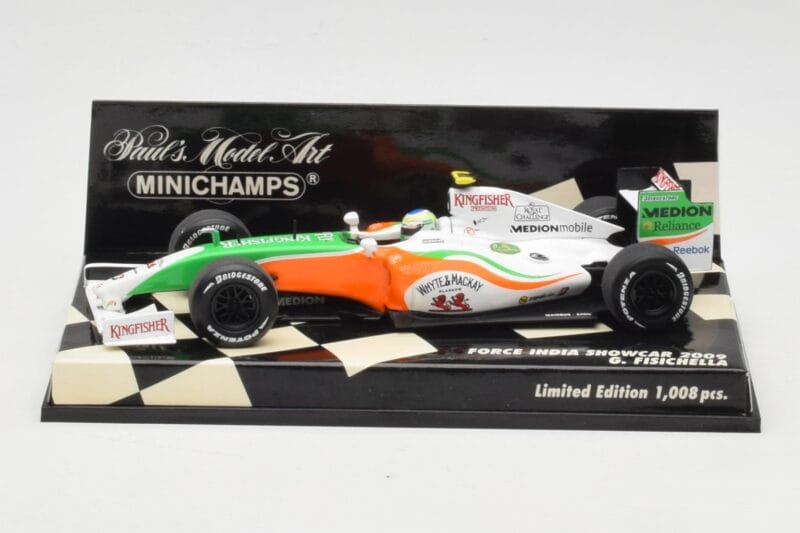 Force India Mercedes VJM02 #21 G. Fisichella Showcar 2009 Minichamps 1:43 400090091 Metall