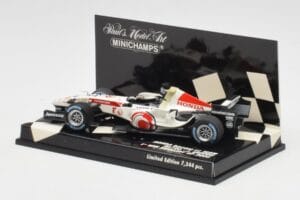 Honda RA106 #12 J. Button Hungarian GP Winner F1 2006 Minichamps 1:43 400060112 Metall – Bild 3 von 5