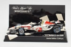 Honda RA106 #12 J. Button Hungarian GP Winner F1 2006 Minichamps 1:43 400060112 Metall