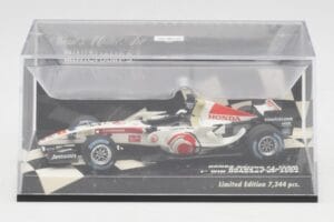 Honda RA106 #12 J. Button Hungarian GP Winner F1 2006 Minichamps 1:43 400060112 Metall – Bild 5 von 5