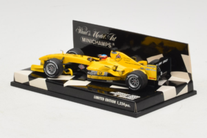 Jordan EJ14 Ford #18 N. Heidfeld Jordan Ford F1 Team Showcar 2004 Minichamps 1:43 400040088 Metall – Bild 3 von 5