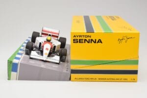 McLaren Ford MP4/8 #8 A. Senna Winner Australian GP 1993 Minichamps 1:18 543933838 Metall – Bild 6 von 7