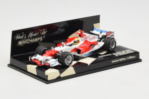 Toyota TF107 Panasonic #11 R. Schumacher Panasonic Toyota Racing Showcar 2007 Minichamps 1:43 400070081 Metall – Bild 2 von 5