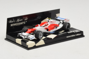Toyota T. Glock Panasonic Toyota Racing Showcar F1 2008 Minichamps 1:43 400080082 Metall – Bild 2 von 5