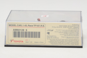 Toyota TF107 #11 R. Schumacher Panasonic Toyota Racing F1 2007 Minichamps 1:43 AM601286 Metall – Bild 5 von 5