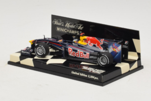 Red Bull Racing RB6 S. Vettel F1 Showcar 2010 Minichamps 1:43 400100075 Metall – Bild 3 von 5