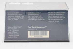 Williams FW27 BMW #16 N. Heidfeld F1 2005 Minichamps 1:43 80420404067 Metall – Bild 4 von 5