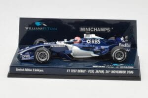 Williams FW28 Toyota K. Nakajima F1 Test Debut 2006 Minichamps 1:43 400060135 Metall