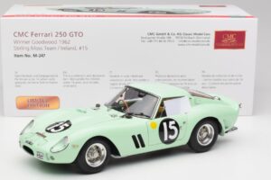 Ferrari 250 GTO #15 S. Moss / G. Hill Goodwood 1962 CMC 1:18 M-247 Metall – Bild 6 von 6