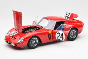 Ferrari 250 GTO #24 J. Blaton / G. Langlois 2nd 24 Hours of Le Mans 1963 Kyosho 1:18 08432C Metall – Bild 2 von 8