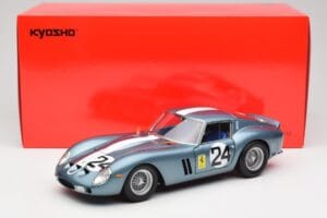 Ferrari 250 GTO #24 P. Rodriguez 12 Hours of Sebring GT3.0 Winner 1962 Kyosho 1:18 08438D Metall – Bild 8 von 8