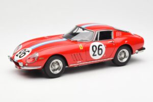 Ferrari 275 GTB Competizione #26 G. Biscaldi / A. de Bourbon Team Hugus 24 Hours of Le Mans 1966 CMC 1:18 M-199 Metall
