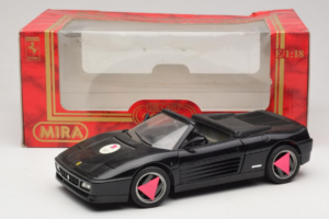 Ferrari 348 Spider Schwarz Mira 1:18 6181 Metall – Bild 8 von 8