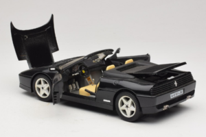 Ferrari 348 Spider Schwarz Mit Silbernen Felgen Mira 1:18 6918 Metall – Bild 5 von 8