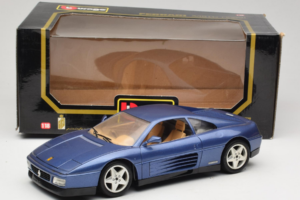 Ferrari 348tb Dunkelblau Metallic Bburago 1:18 3039-B1 Metall – Bild 8 von 8