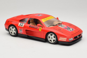 Ferrari 348 TB #32 Pirelli Rot 1989 Bburago 1:18 3039-P1 Metall – Bild 6 von 8