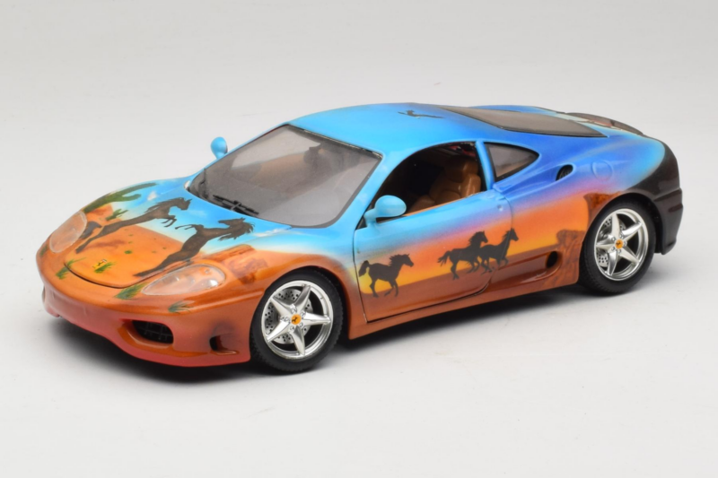 Ferrari 360 Modena Bracio Gotz Running Horses Livery Bburago 1:18 3358-B1 Metall
