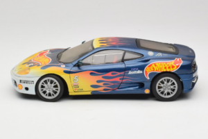 Ferrari 360 Modena Challenge #5 Hot Wheels Purple Fire Livery 1999 Bburago 1:18 29619 Metall – Bild 4 von 8