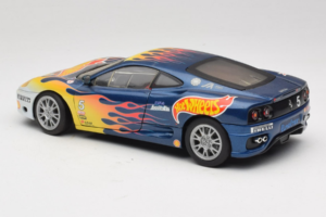 Ferrari 360 Modena Challenge #5 Hot Wheels Purple Fire Livery 1999 Bburago 1:18 29619 Metall – Bild 7 von 8