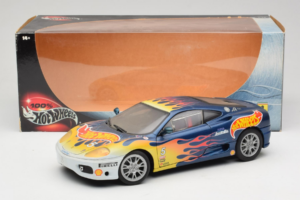 Ferrari 360 Modena Challenge #5 Hot Wheels Purple Fire Livery 1999 Bburago 1:18 29619 Metall – Bild 8 von 8