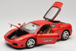 Ferrari 360 Modena Energizer Rot Bburago 1:18 3358-P3 Metall – Bild 2 von 8
