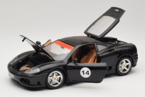 Ferrari 360 Modena #14 Schwarz Limitierte Auflage Bburago 1:18 3368-B1 Metall – Bild 2 von 8
