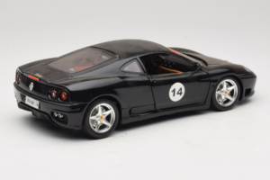 Ferrari 360 Modena #14 Schwarz Limitierte Auflage Bburago 1:18 3368-B1 Metall – Bild 3 von 8