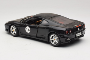 Ferrari 360 Modena #14 Schwarz Limitierte Auflage Bburago 1:18 3368-B1 Metall – Bild 7 von 8