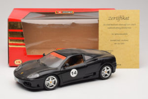 Ferrari 360 Modena #14 Schwarz Limitierte Auflage Bburago 1:18 3368-B1 Metall – Bild 8 von 8