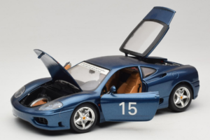 Ferrari 360 Modena #15 Limitierte Auflage Blau Metallic Bburago 1:18 3358-F1 Metall – Bild 2 von 8