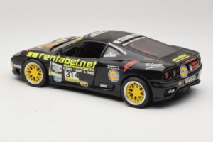 Ferrari 360 Modena Rentabel #314 Gagliardi Schwarz Bburago 1:18 3378-B1 Metall – Bild 7 von 8