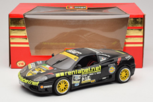 Ferrari 360 Modena Rentabel #314 Gagliardi Schwarz Bburago 1:18 3378-B1 Metall – Bild 8 von 8