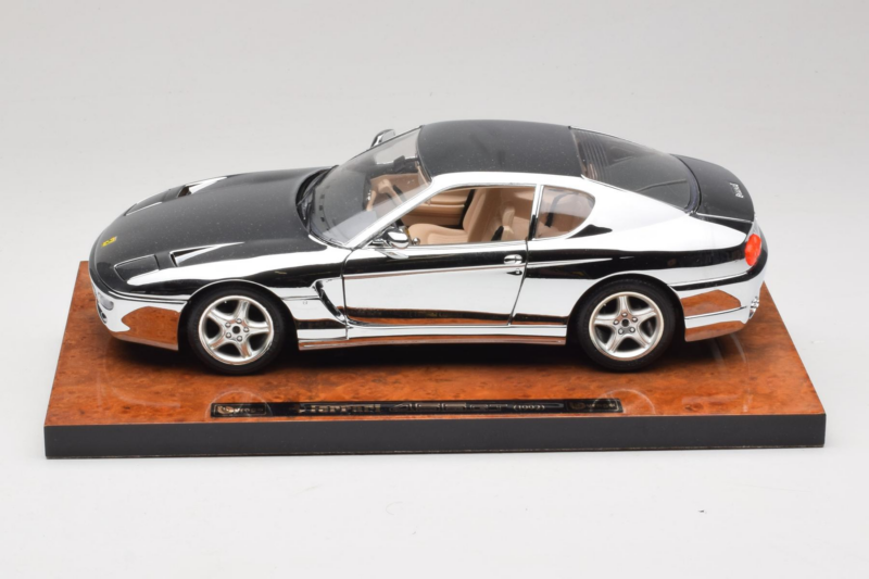 Ferrari 456 GT Chrome Silver Bburago 1:18 3746-R1 Metall