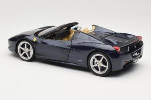 Ferrari 458 Italia Spider Dark Blue Metallic Hot Wheels 1:18 X5529 Metall – Bild 7 von 8